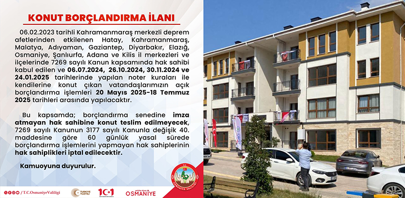 Osmaniye Deprem Hak Sahipleri