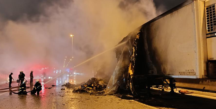 Tag Otoyolunda Zincirleme Kaza Ve Yangın (2)