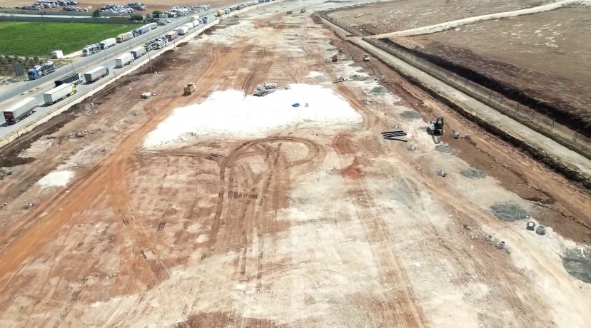 Hatay’da Cilvegözü Tır Parkı İnşaatı Hızla Sürüyor (2)