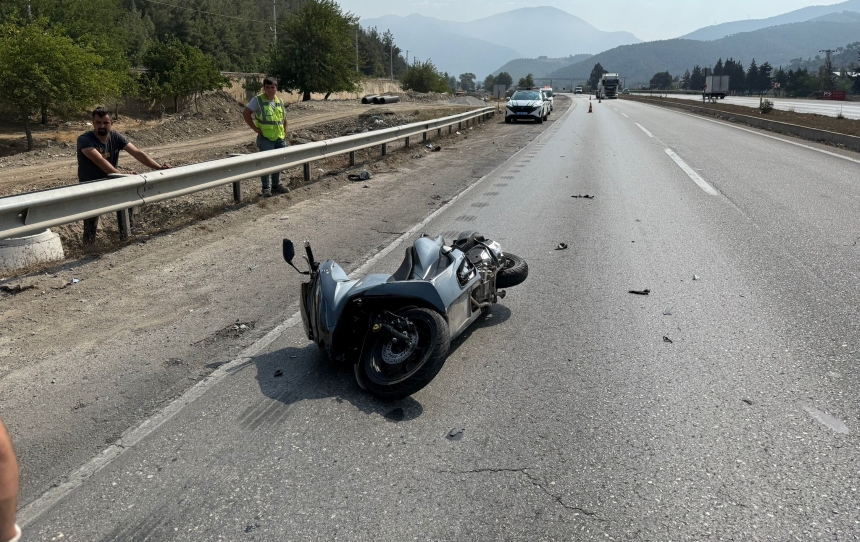 Osmaniye D 400 Karayolunda Motosikletli Kaza 2