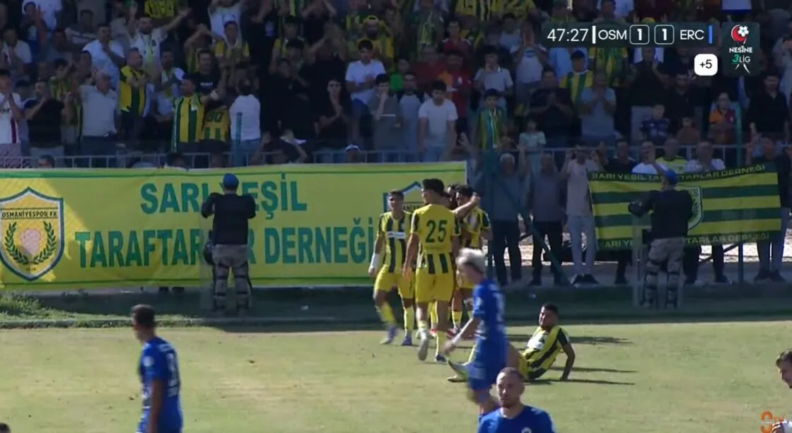 Osmaniyespor Erciyes 38 Fk Maçı 1 1 Sona Erdi (2)