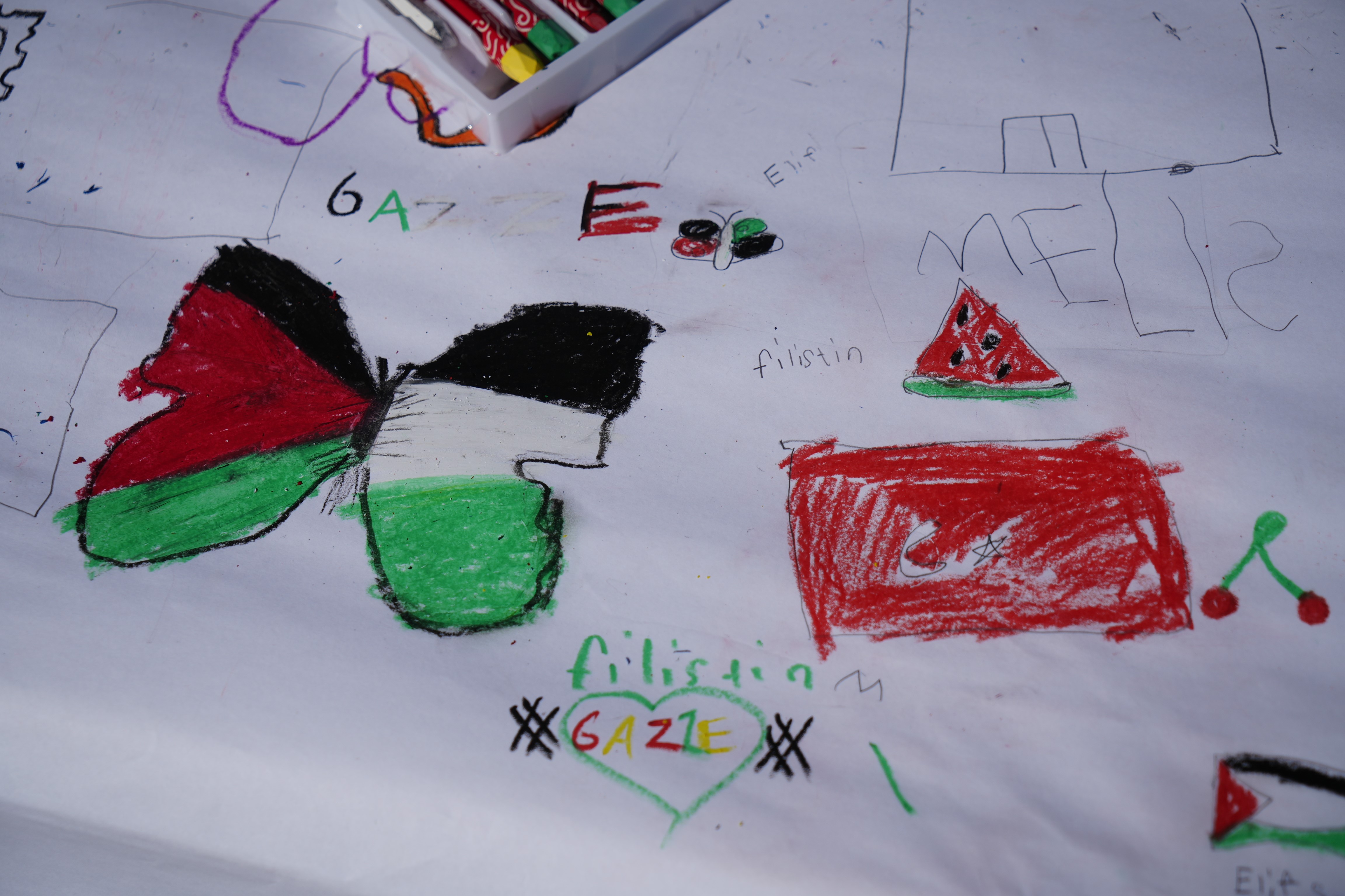 Gümüşhaneli Çocuklar Fırçalarını Filistin İçin Salladı (1)