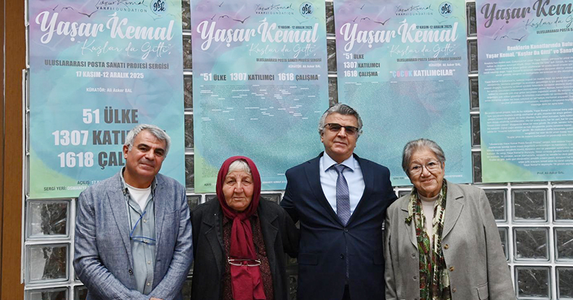 Okü'de Yaşar Kemal Posta Sanatı Sergisi Açıldı2