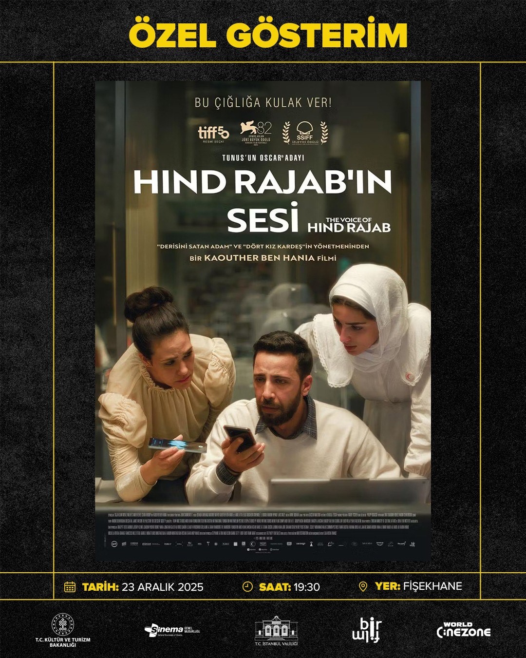 “Hind Rajab’ın Sesi” İstanbul’da Yankılandı!
