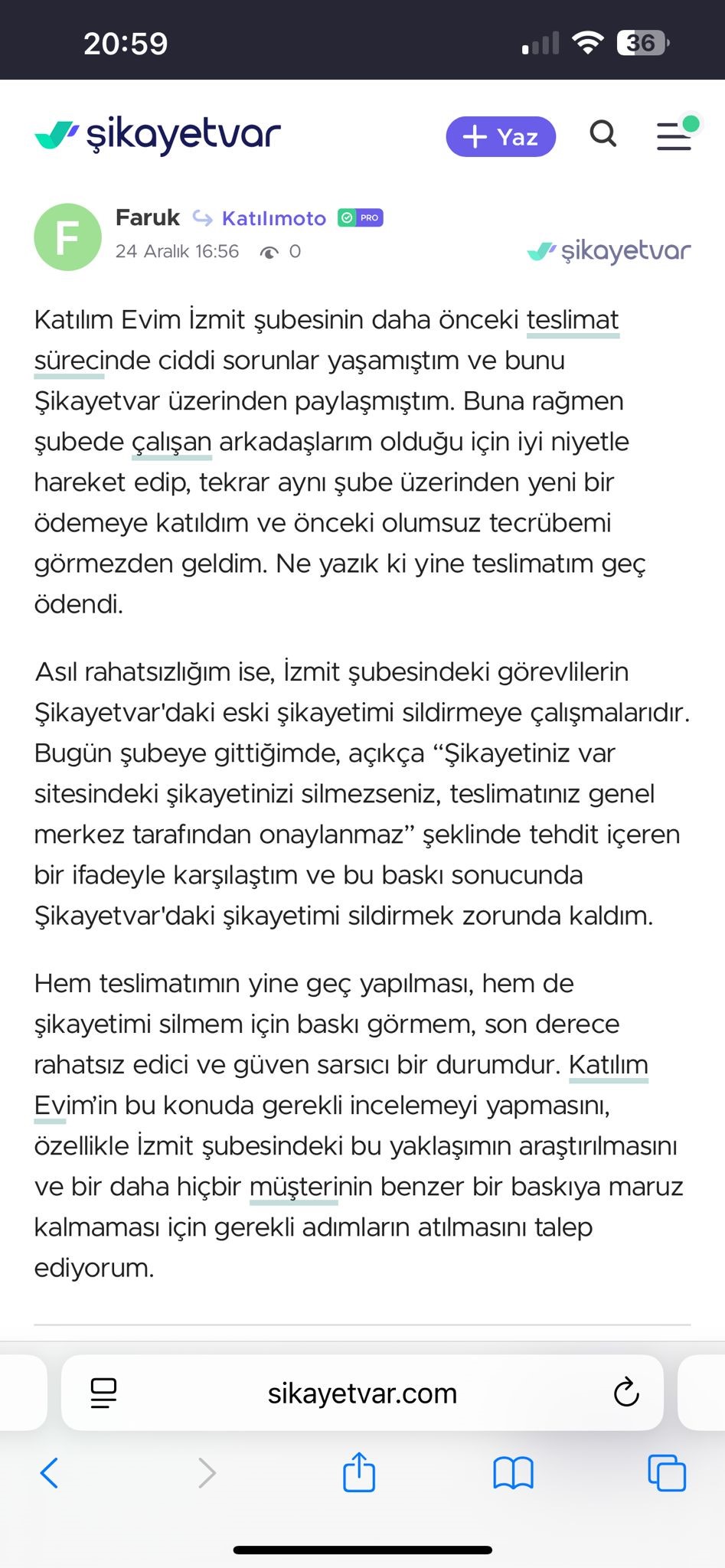 Katılım Evim Firmasına Skandal İddia!