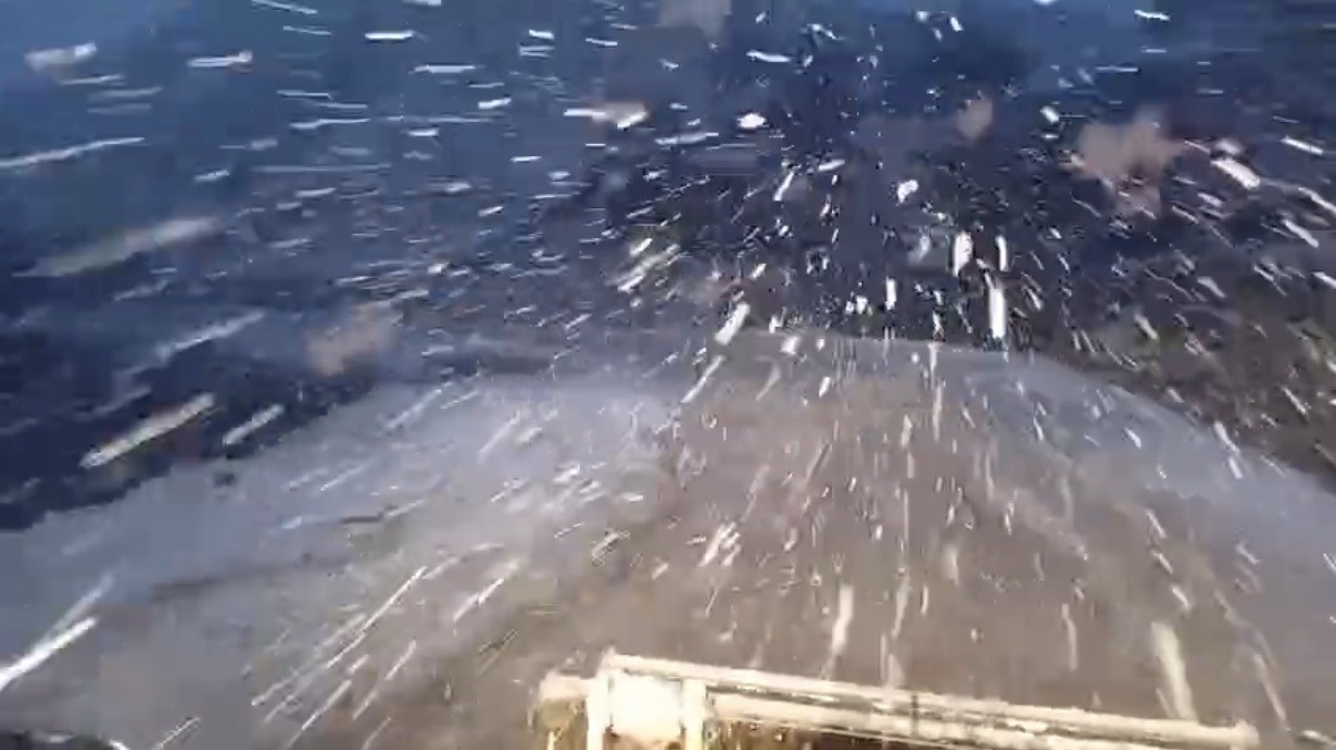 Köy Yolunda Karla Mücadele Başladı