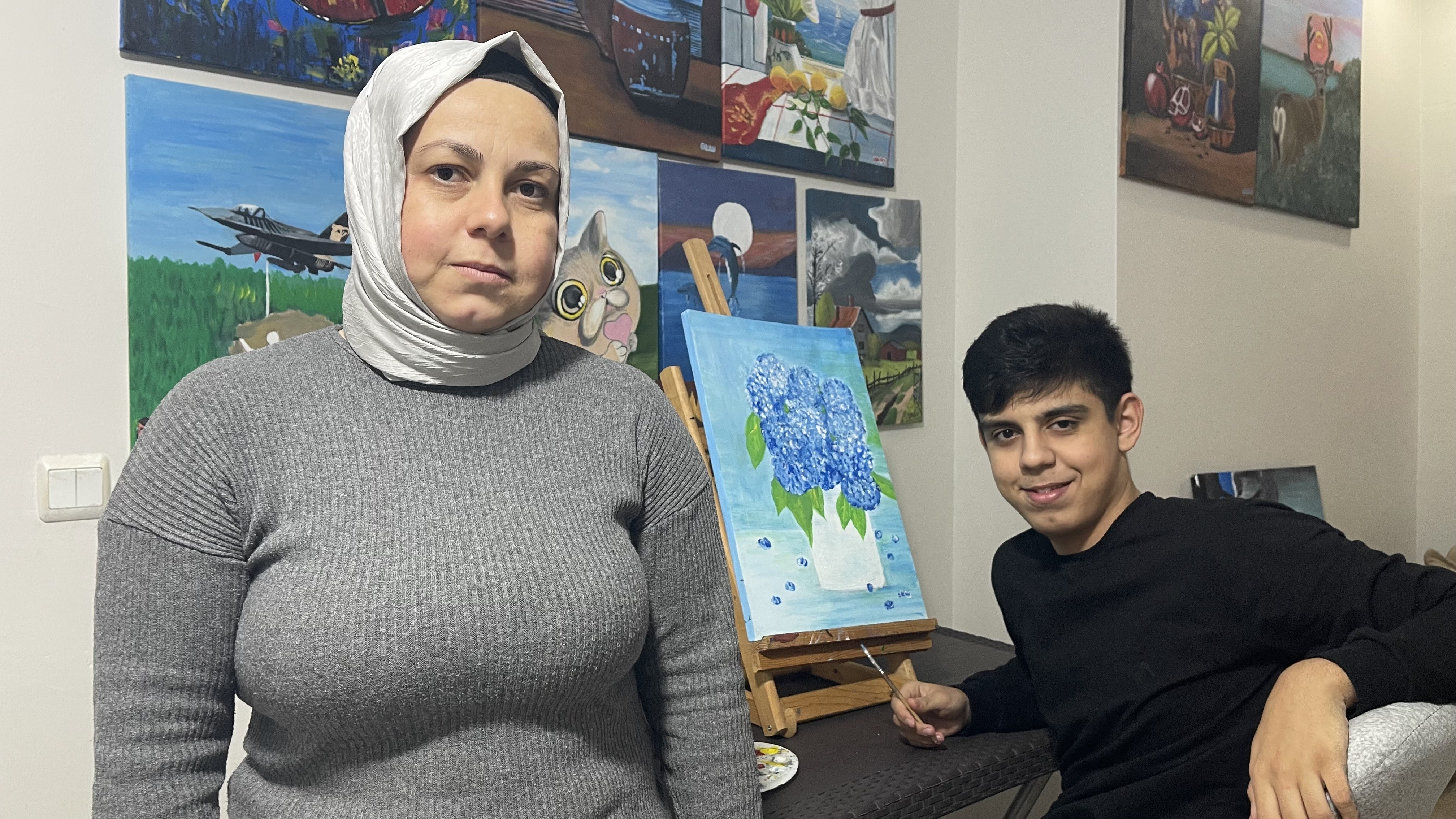 Osmaniyeli Otizmli Okan’ın Resim Serüveni 9 Yaşında Başladı (1)