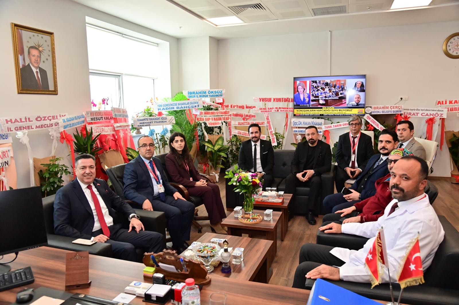 Osmaniye Okü Rektörü Uzun'dan Yeni Başhekime Ziyaret (1)-1