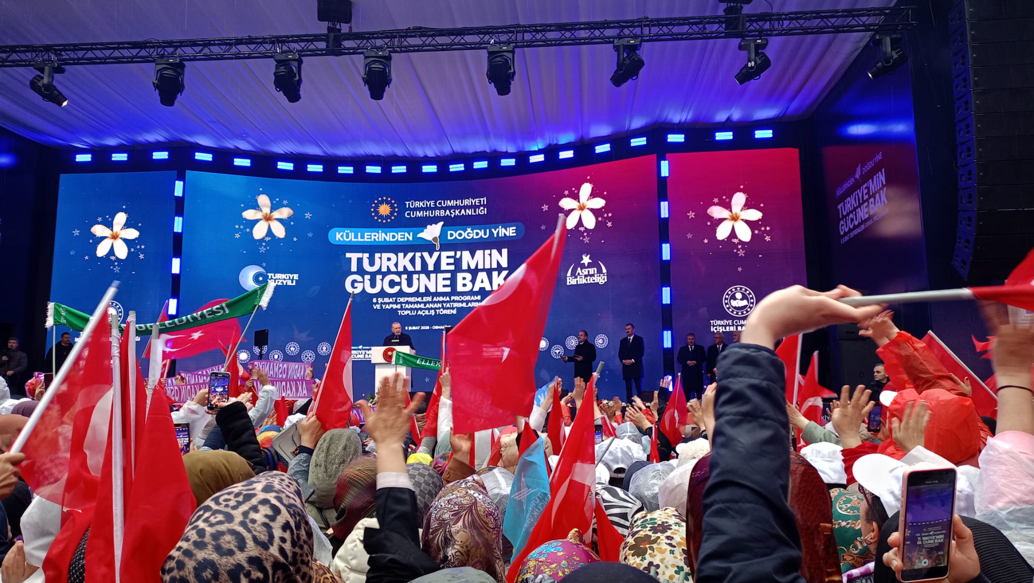 6 Şubat Anmasında Erdoğan Osmaniye’de Konuştuu