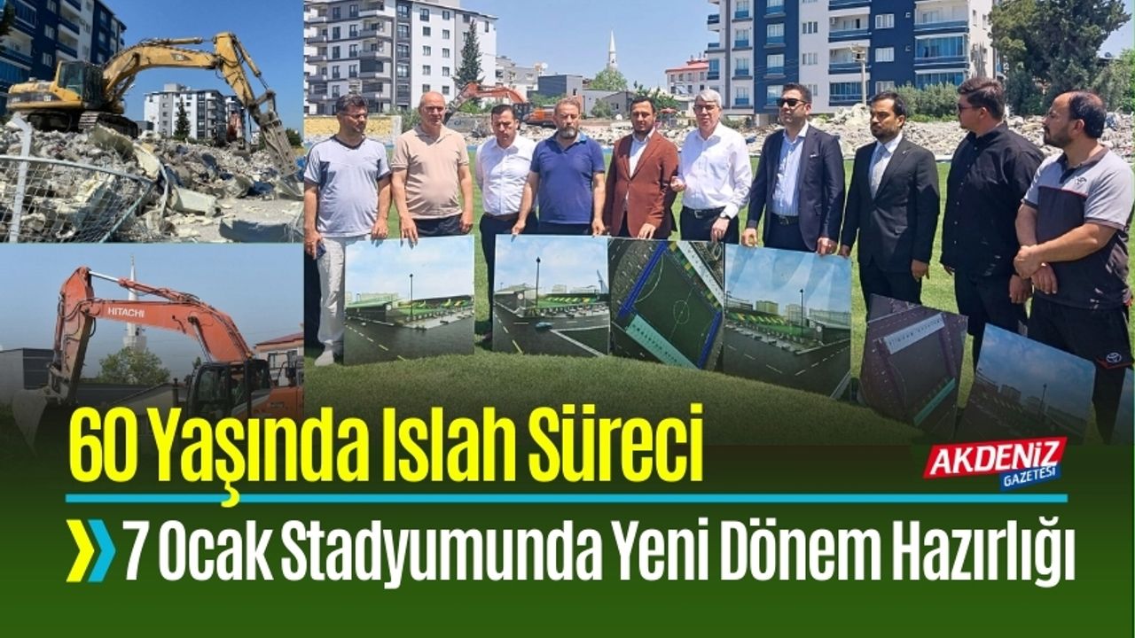 Milletvekili Gülsoy, 7 Ocak Stadyumunu inceledi; Tribün kapasitesi 6380 kişi kapasiteli olacak