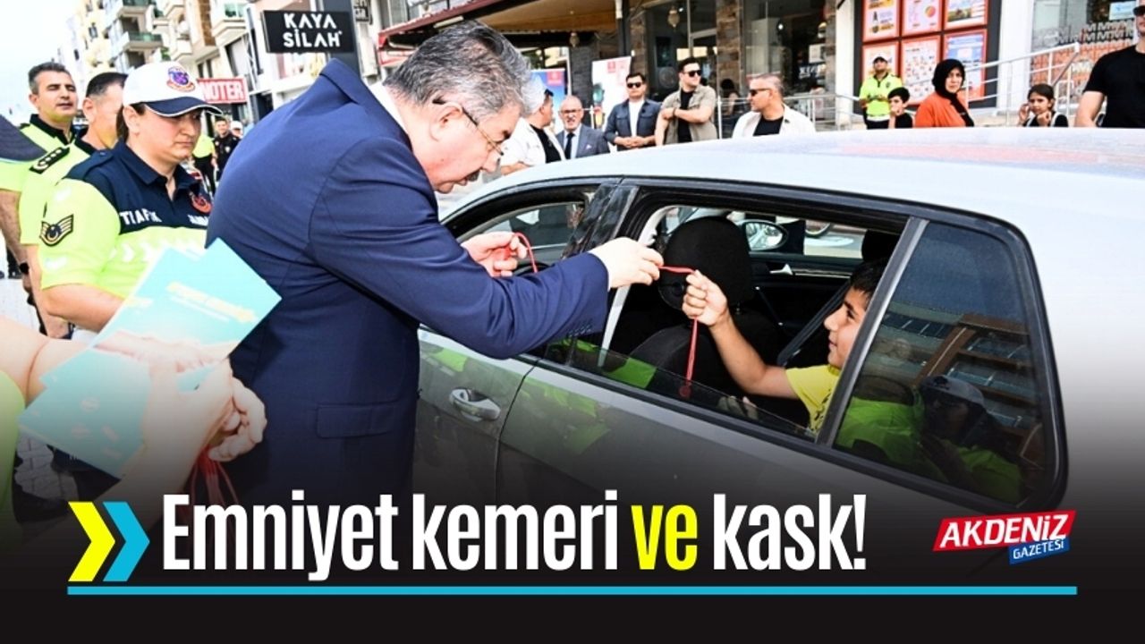 Emniyet kemeri ve kas kullanımı uyarısı yapıldı
