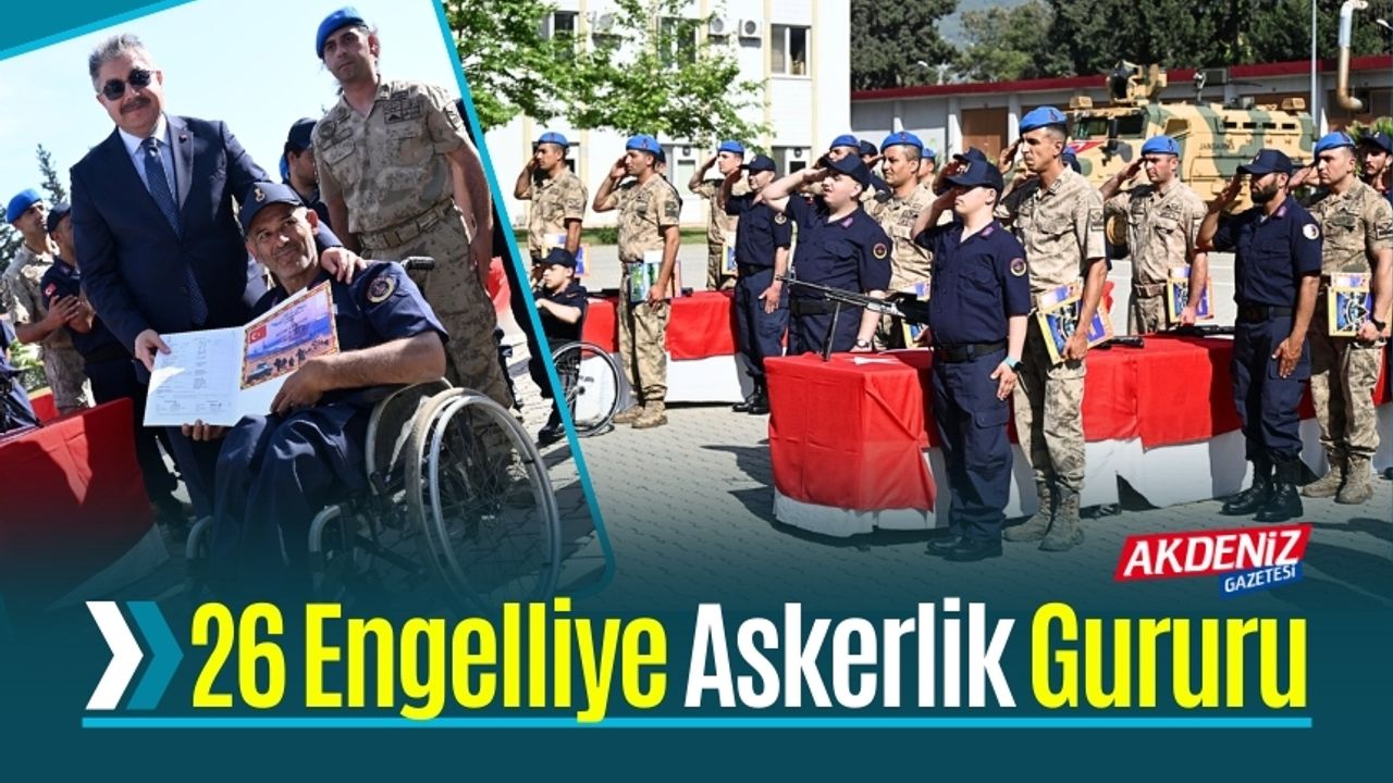 Engelli Gençler Temsili Askerlik Heyecanı Yaşadı