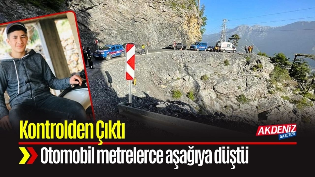 Alanya’da Feci Kaza: Otomobil Uçuruma Yuvarlandı
