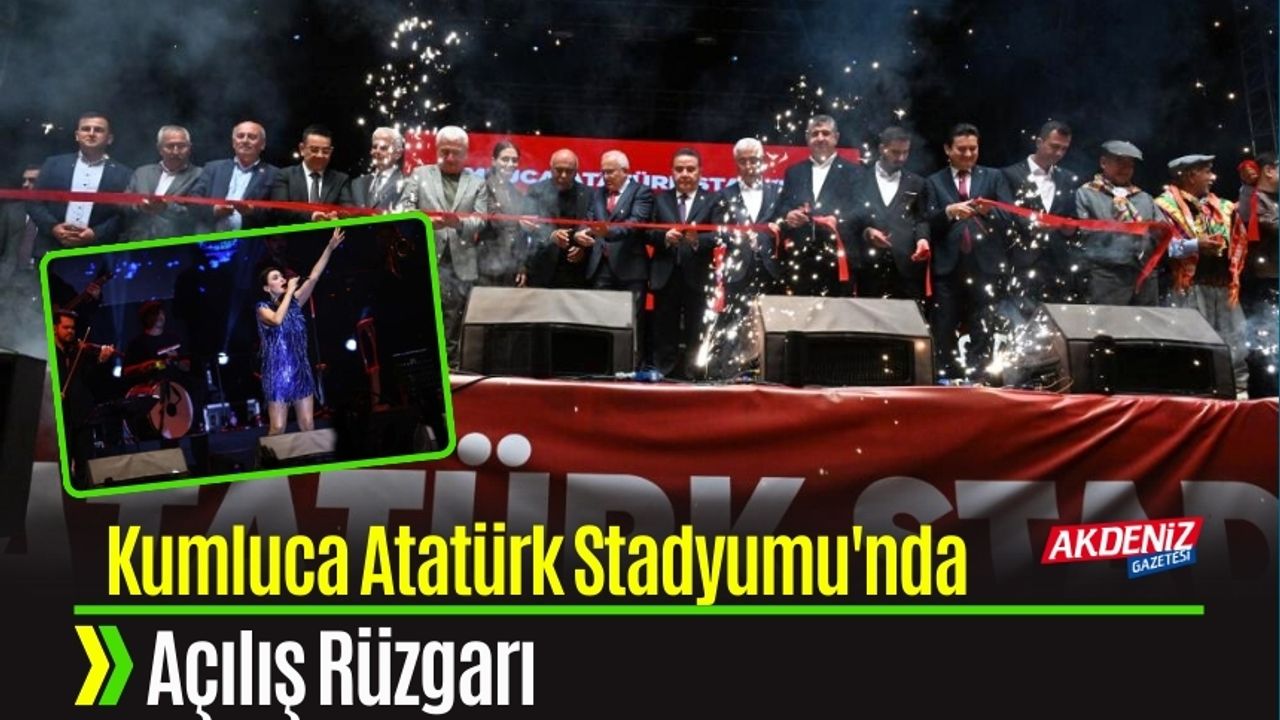 Kumluca Atatürk Stadyumu'nda açılış rüzgarı