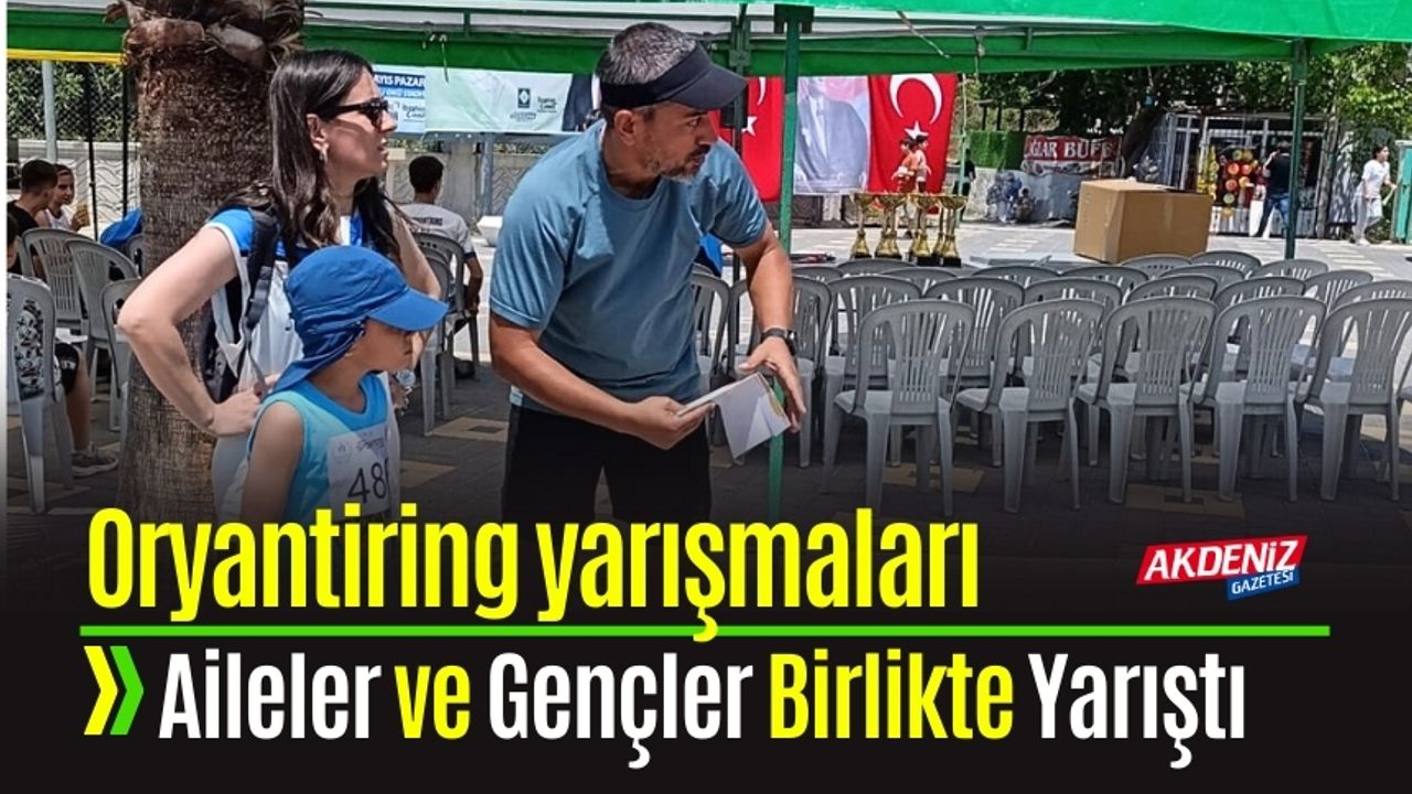 Oryantiring Yarışlarında Aileler ve Gençler Birlikte Yarıştı