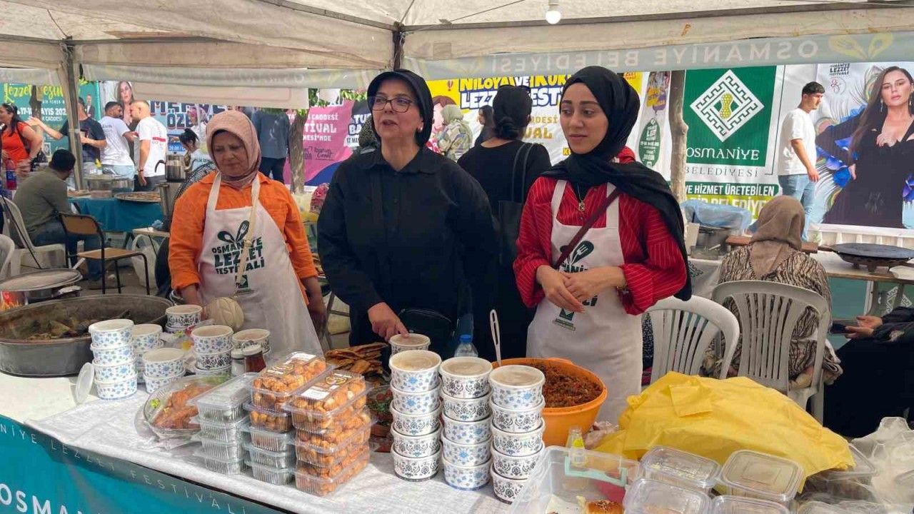 Osmaniye Lezzet Festivali’ne Hanım Eli Değdi