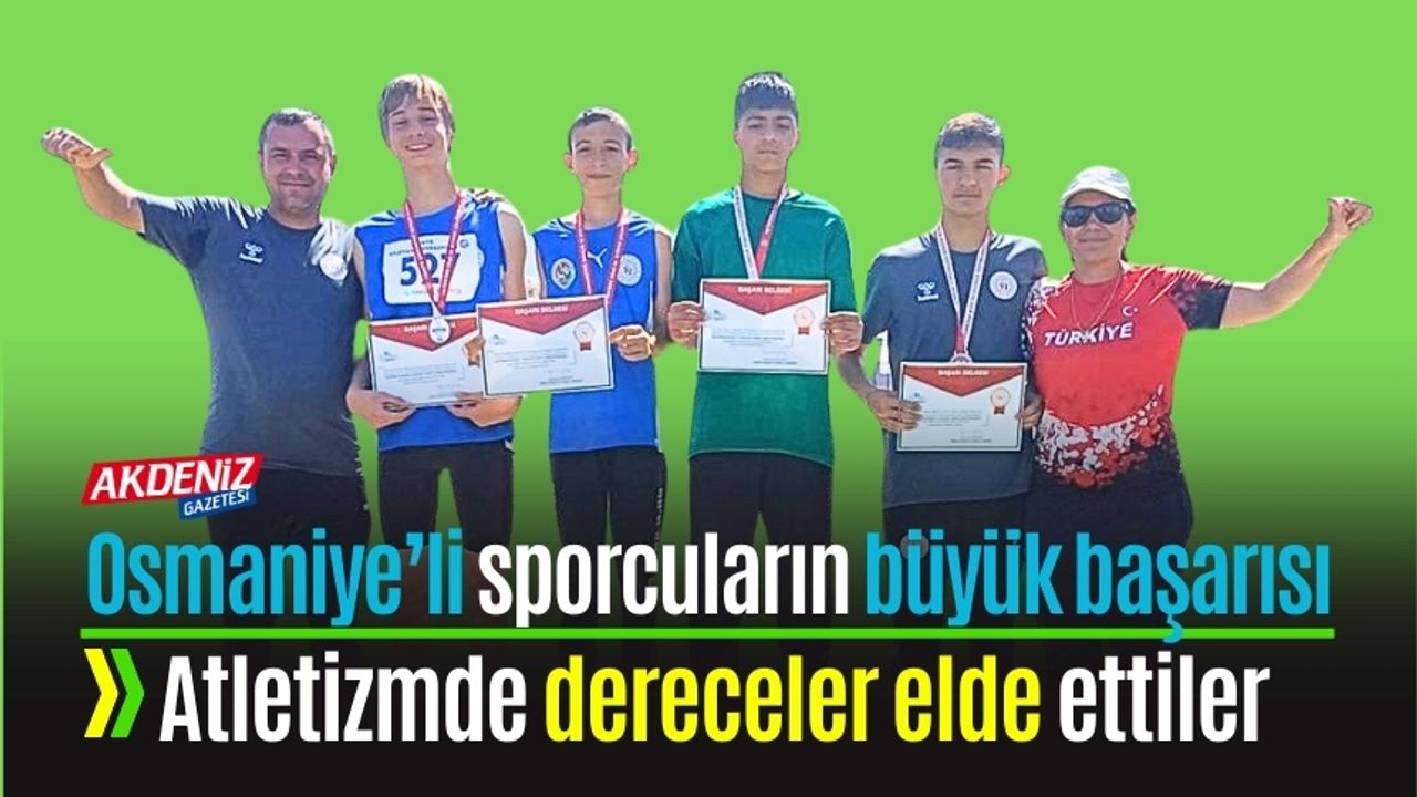 Atletizm müsabakalarında derece elde ettiler