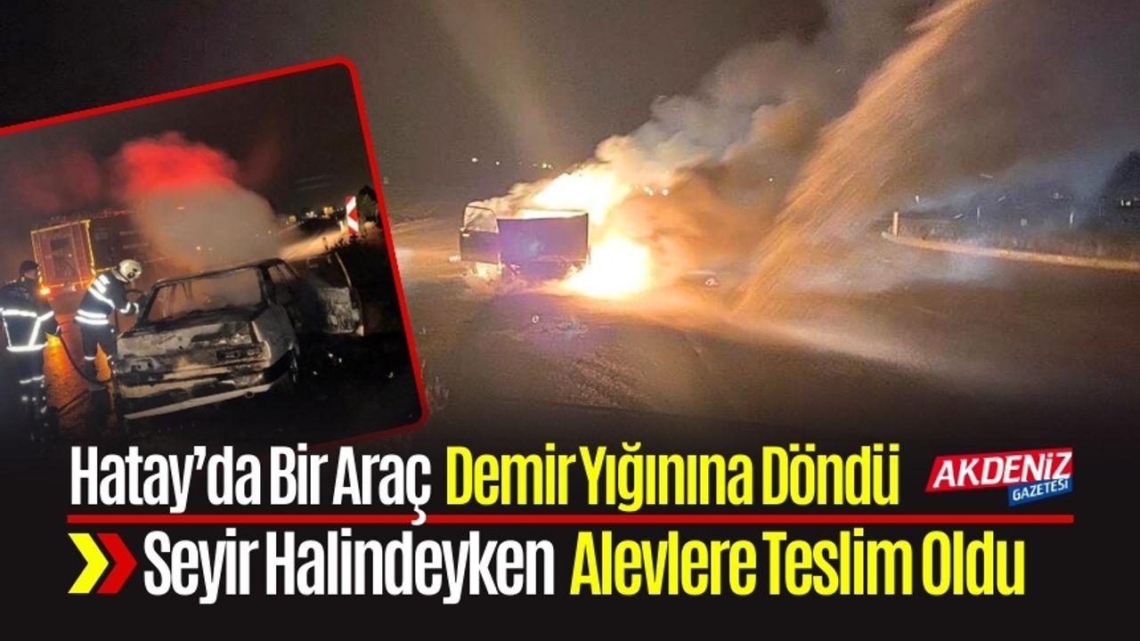 Seyir Halindeki Tofaş Alev Alev Yandı