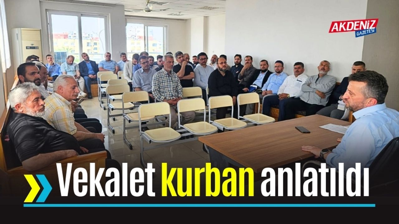 Osmaniye'de din görevlilerine vekalet kurban anlatıldı