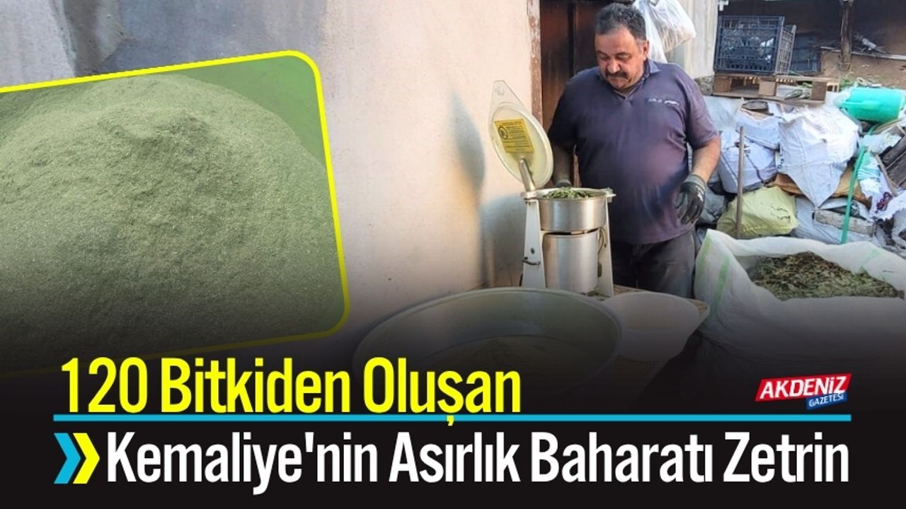 120 Bitkiden Oluşan, Kemaliye'nin Asırlık Baharatı Zetrin