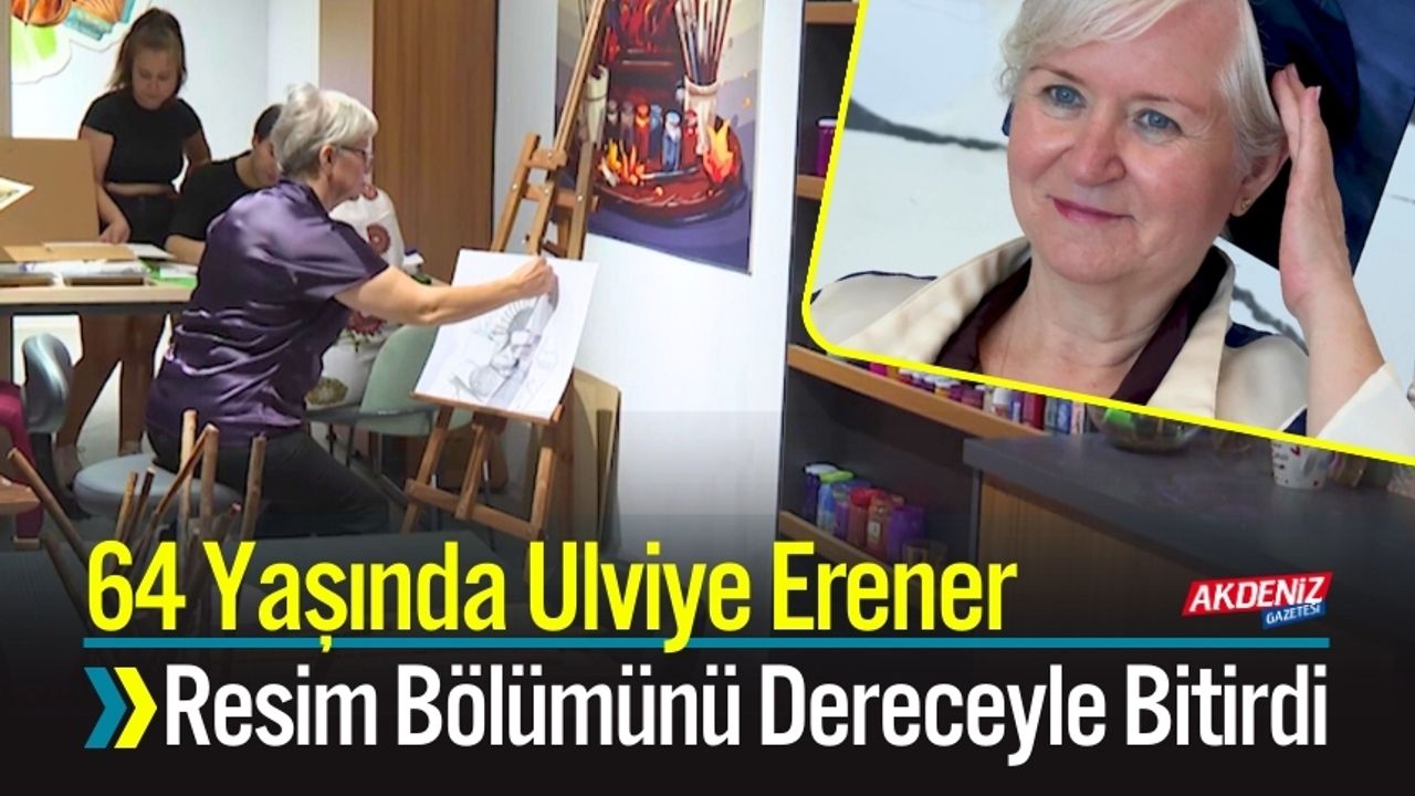 64 Yaşında Emekli İnşaat Mühendisi Resim Bölümünü Dereceyle Bitirdi
