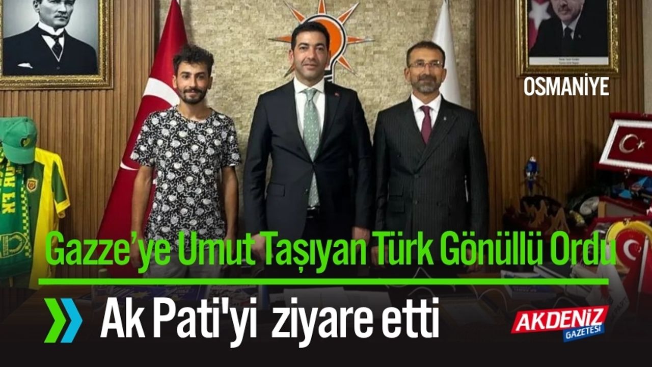 Yardım Gönüllüsü Ordu, AK Parti'yi Ziyaret Etti