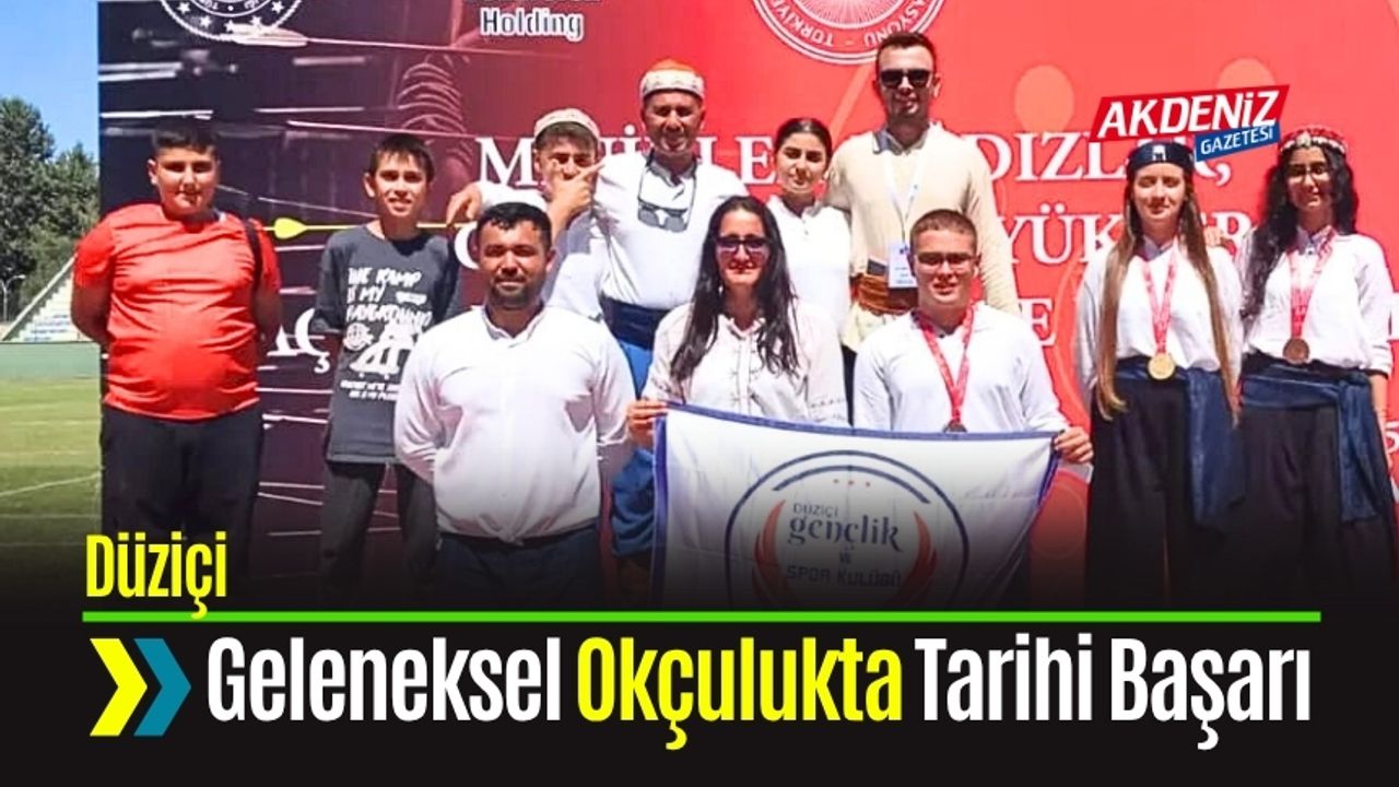 Düziçi Okçuluk Takımı Bölge Birincisi Oldu