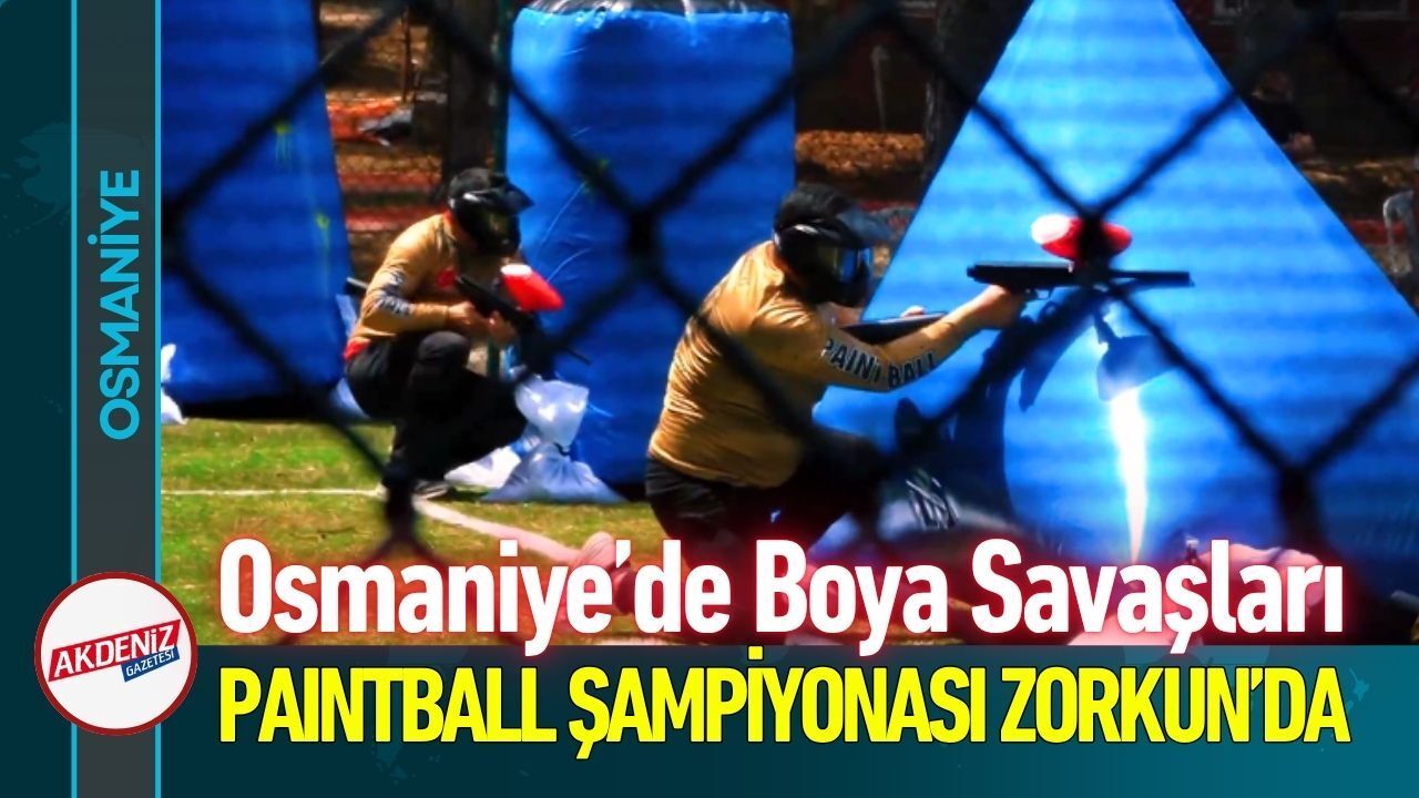 Osmaniye’de Boya Savaşları: Paintball Şampiyonası Zorkun’da