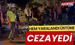 Antalya'da meydana gelen kazada, sürücü hem yaralandı hem de ceza yedi