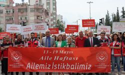 Aile Haftası kapsamında yürüyüş düzenlendi