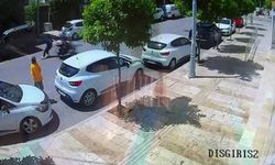 Arkadaşıyla birlikte, Bir anda yola fırladı kazayı ucuz atlattı