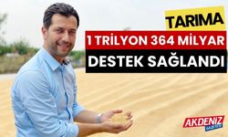 AK Partili Kaya, "Tarıma 1 trilyon 364 milyar destek sağlandı"