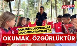 Osmaniye'de öğrenciler Jandarma’da kitap okudu