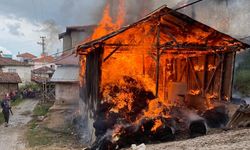 Samanlıkta çıkan yangında 2 ev kullanılamaz hale geldi