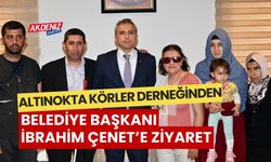 OSMANİYE ALTINOKTA KÖRLER DERNEĞİNDEN BAŞKAN ÇENET'E ZİYARET