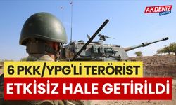 6 PKK/YPG'Lİ TERÖRİST ETKİSİZ HALE GETİRİLDİ