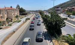 Aydın'da, tatilcilerin dönüş yolunda yoğun trafik