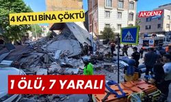 Küçükçekmecede 4 katlı bina çöktü: 1 ölü, 7 yaralı