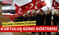 Kozanlı öğrencilerden kurtuluş yıl dönümü coşkusu