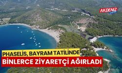 Phaselis, bayram tatilinde binlerce ziyaretçi ağırladı