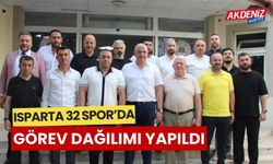 TFF 2.lig'de mücadele edecek olan, Isparta 32 Spor’da yönetim görev dağılımı yapıldı