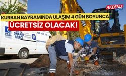 Kurban Bayramı’nda 4 gün ulaşım ücretsiz