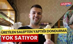 Üretilen salepten yaptığı dondurma yok satıyor