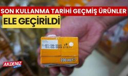 Son kullanma tarihi geçmiş ürünler ele geçirildi