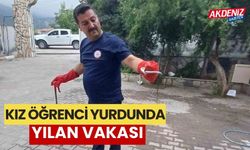 Kız öğrenci yurduna yılan vakası