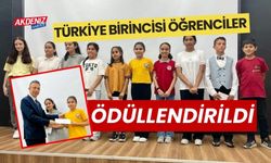 BURSLULUK SINAVI TÜRKİYE BİRİNCİSİ ÖĞRENCİLERE ÖDÜL