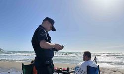Samandağ sahilinde vatandaşlara boğulmalara karşı uyarı