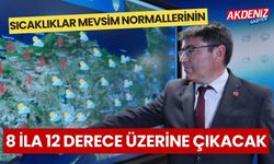 Sıcaklıklar mevsim normallerinin 8 ila 12 derece üzerine çıkacak