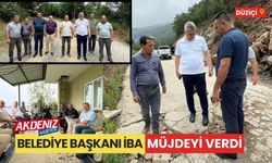 BELEDİYE BAŞKANI İBA MÜJDEYİ VERDİ