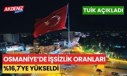 OSMANİYE'DE İŞSİZLİK ORANLARI %16,7'YE YÜKSELDİ